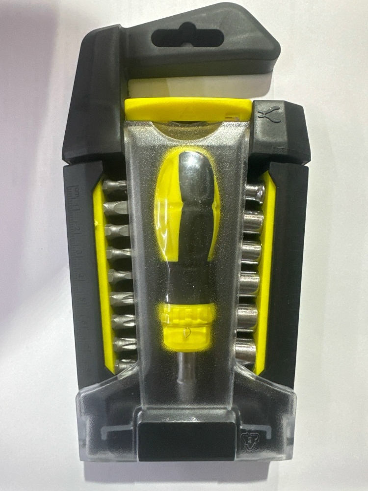 Набор бит и головок с рукояткой 25 предметов